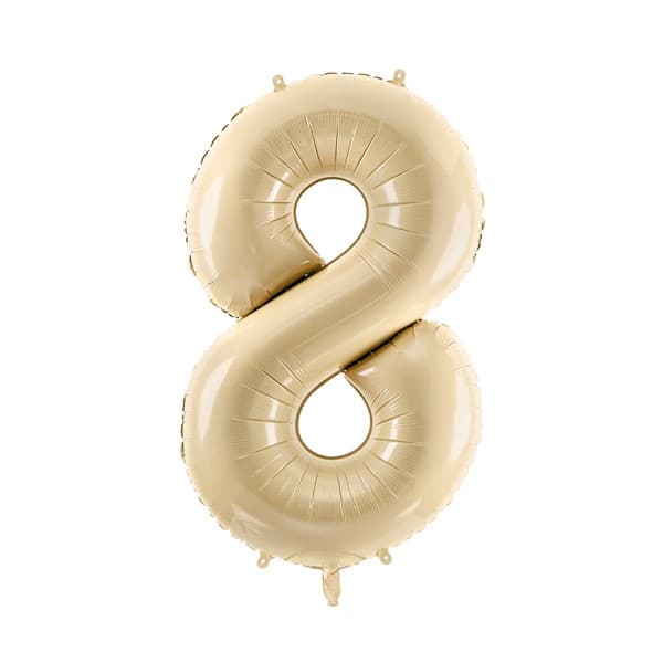 Bež balon broj 8 1