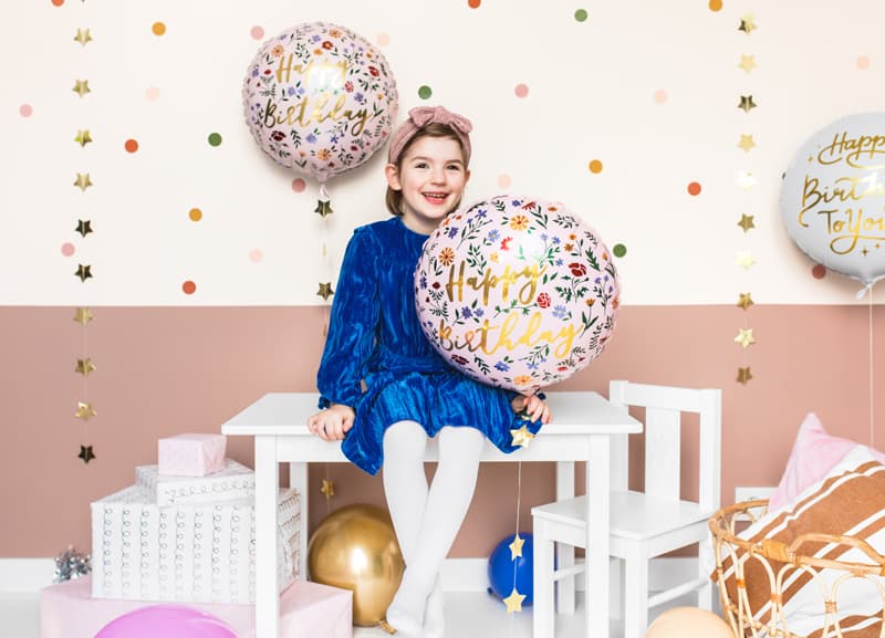 Balon HBD rozi 2