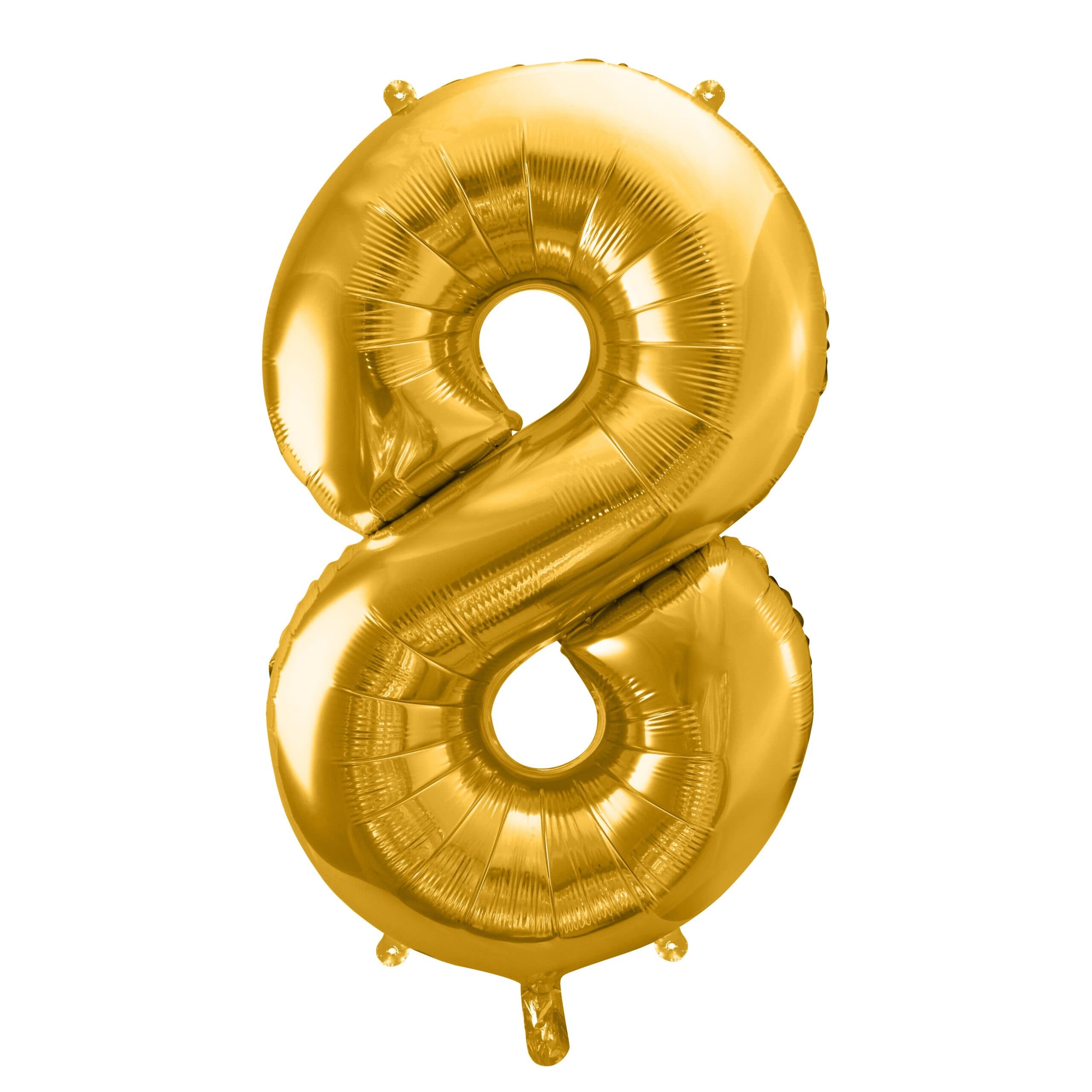 Zlatni veći balon broj 8 1