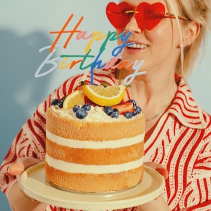 Šareni HBD toper za tortu 2