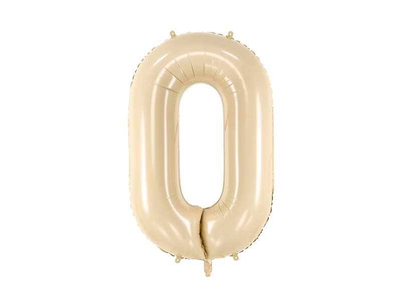 Bež balon broj 0 1