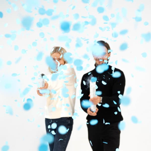 Plava konfeta od 40cm 2