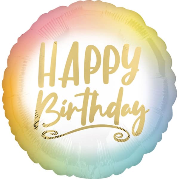 Balon ombre HBD gold 1