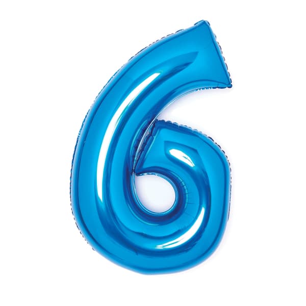 Plavi balon broj 6 1
