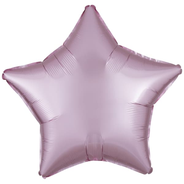 Pastel pink silk balon u obliku zvijezde 1