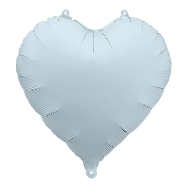 Svijetloplavi balon u obliku srca 1
