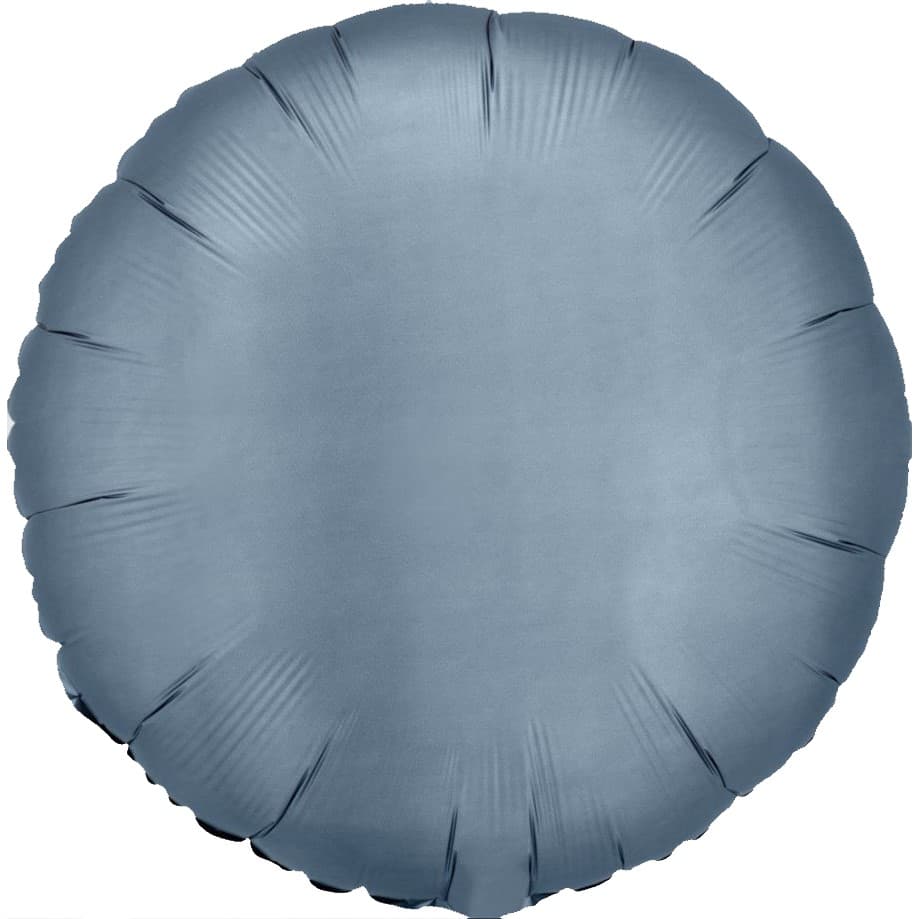 Steel blue silk balon u obliku kruga 1