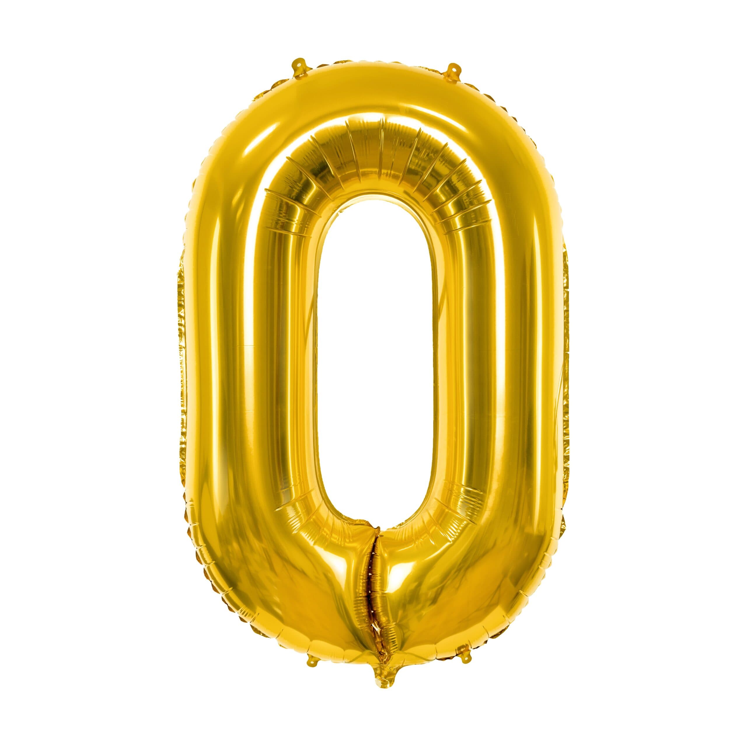 Zlatni veći balon broj 0 1