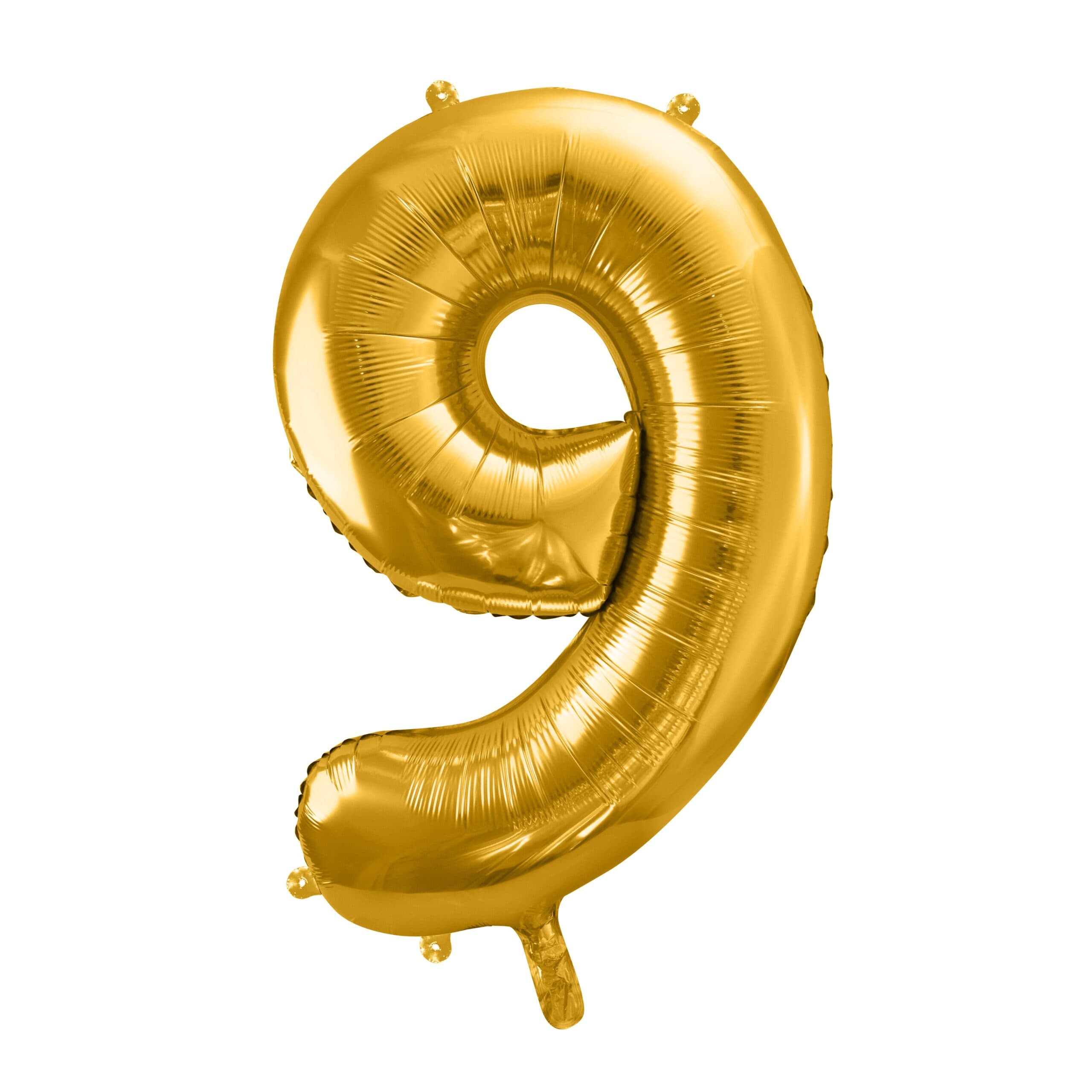 Zlatni veći balon broj 9 1