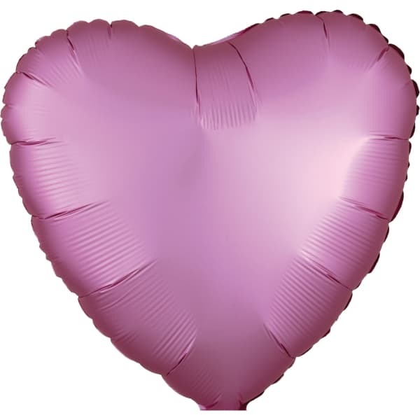 Flamingo silk balon u obliku srca 1