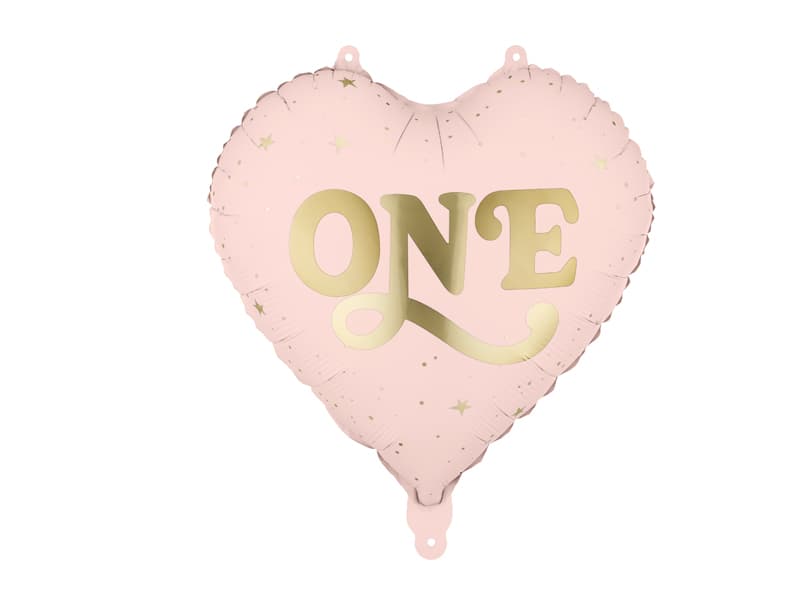 Balon rozo srce One 1