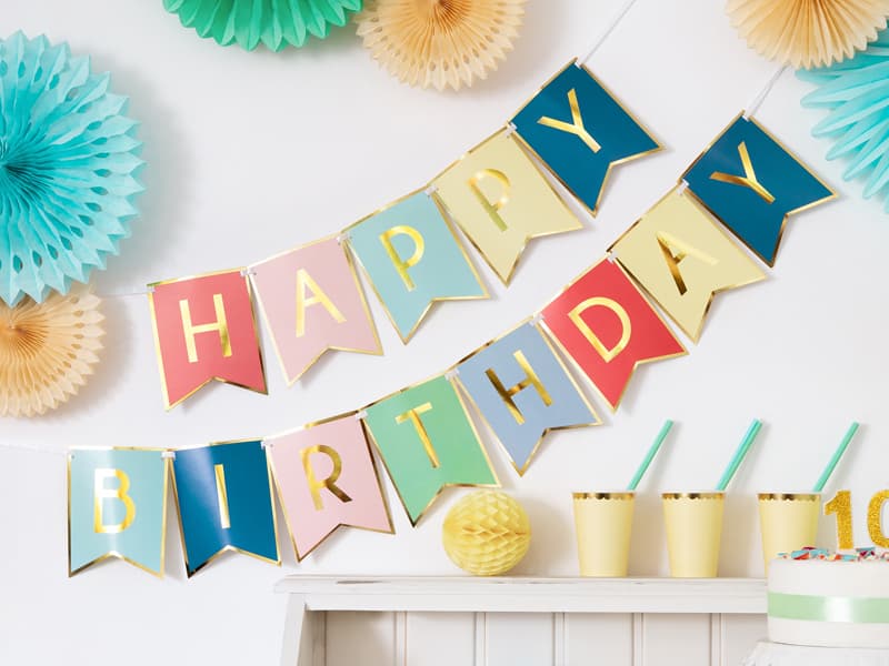 Šareni baner happy birthday 2