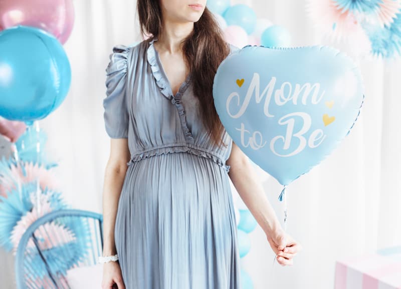 Balon Mom to be plavi 3
