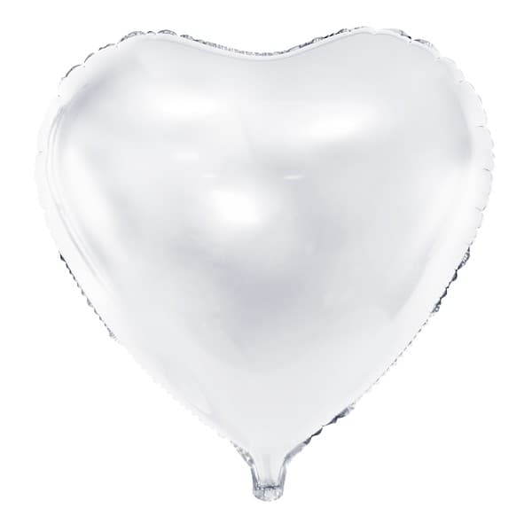 Bijeli balon u obliku srca 1