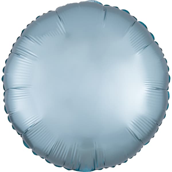 Pastel blue silk balon u obliku kruga 1