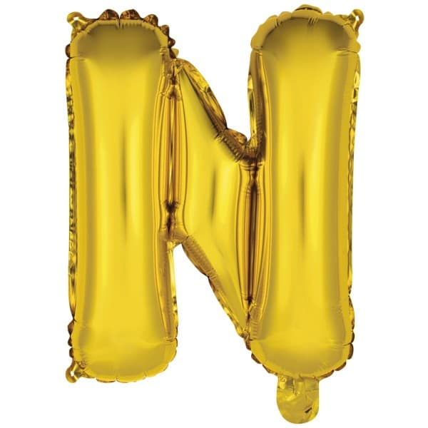 Zlatni balon slovo N 1