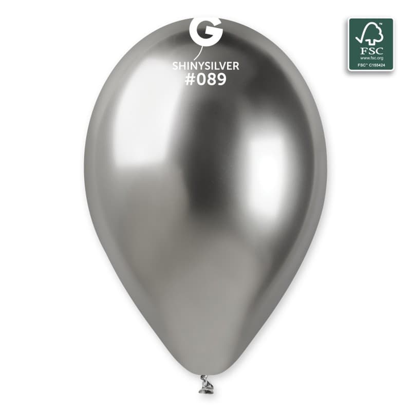 Balon Shiny silver 13" 1