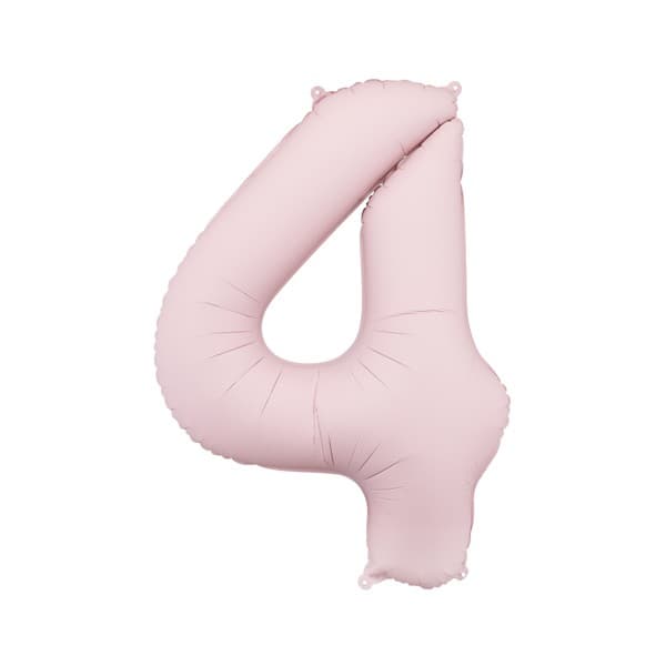 Svijetlorozi balon broj 4 1