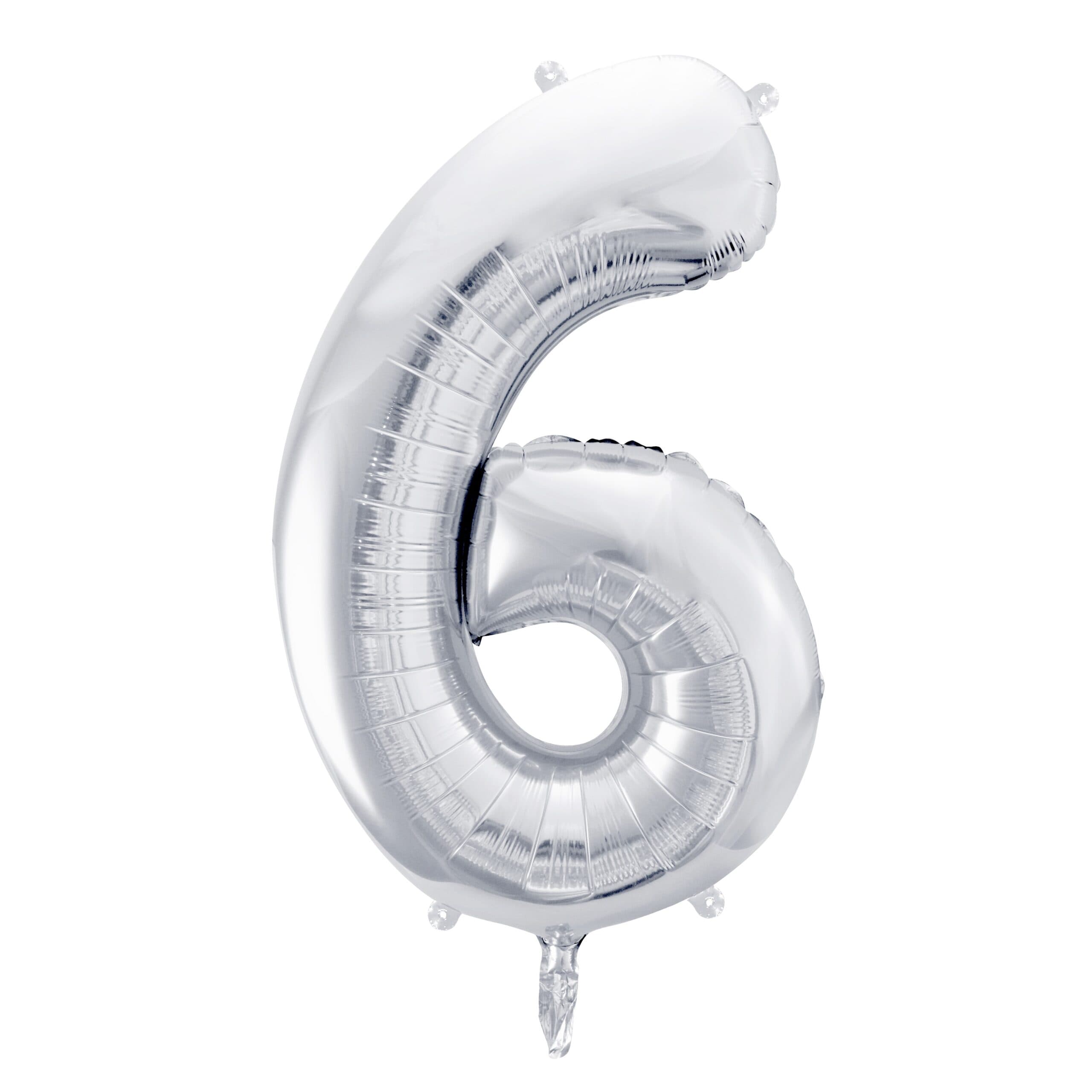 Srebrni veći balon broj 6 1