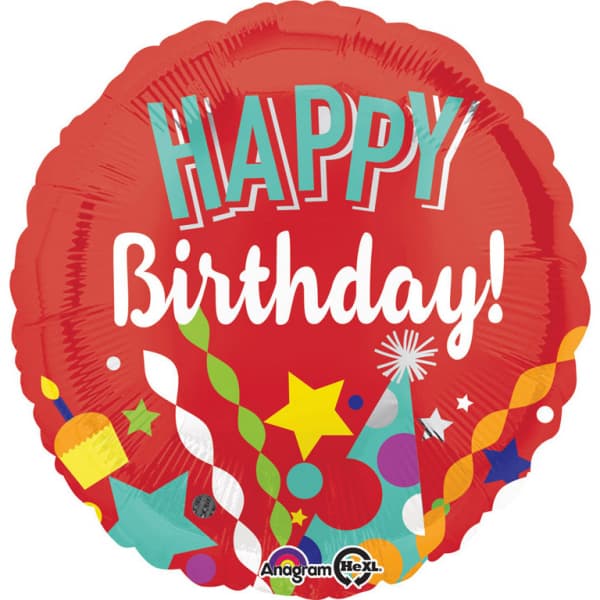Balon HBD crveni 1