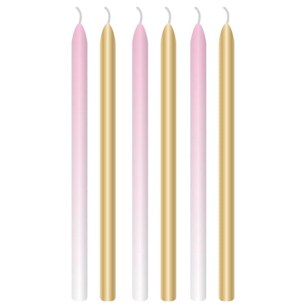 Roze ombre svjećice 1