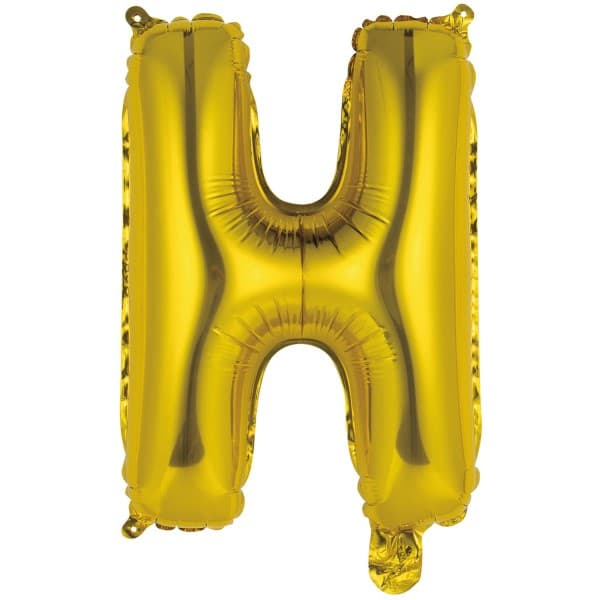 Zlatni balon slovo H 1
