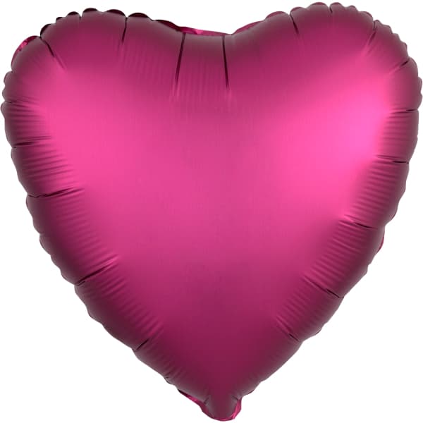 Pomegranate silk balon u obliku srca 1