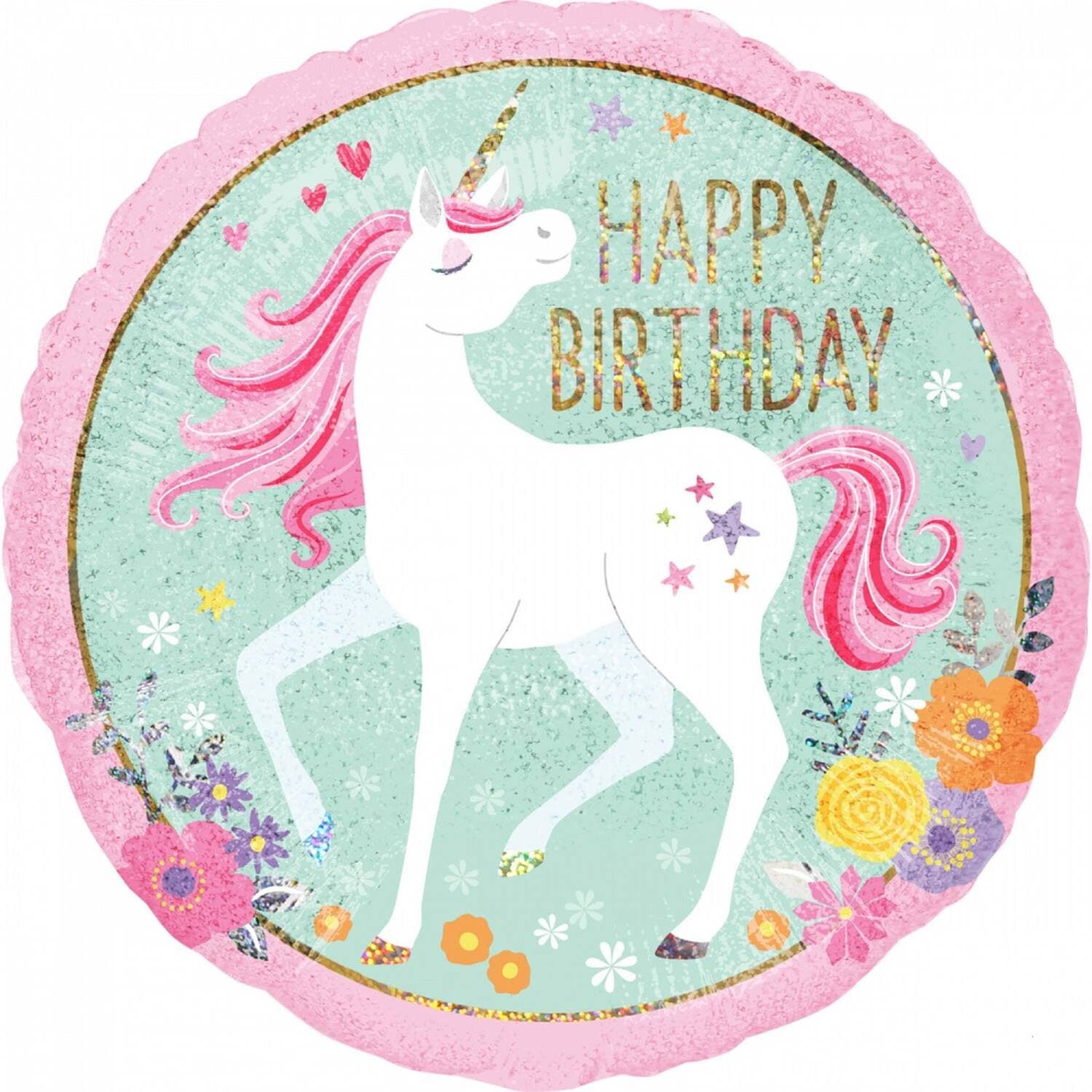 Balon Magical Unicorn HBD 1