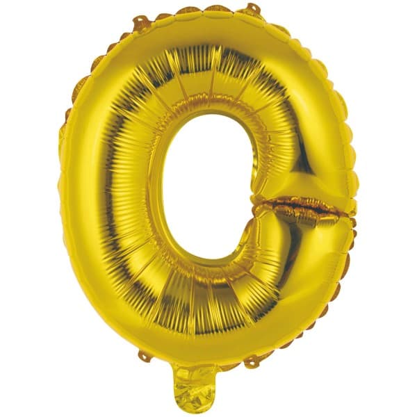 Zlatni balon slovo O 1