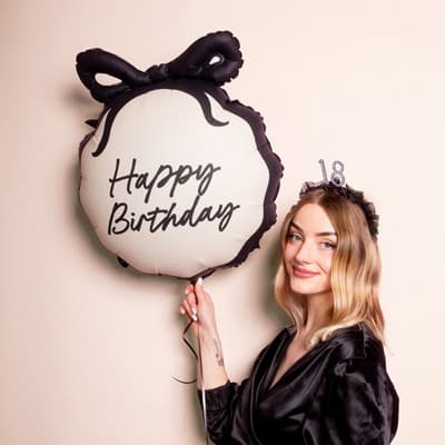 Balon Happy birthday sa mašnom 2