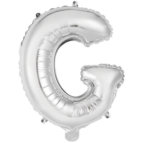 Srebrni balon slovo G 1