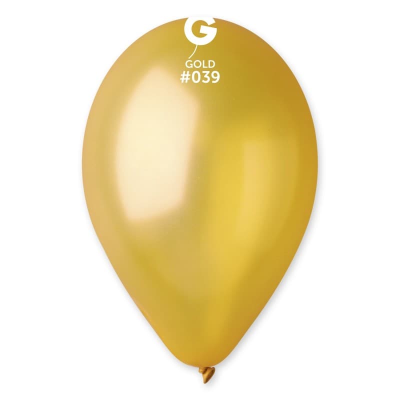 Balon Metallic gold 11" 1