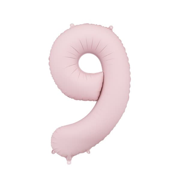 Svijetlorozi balon broj 9 1