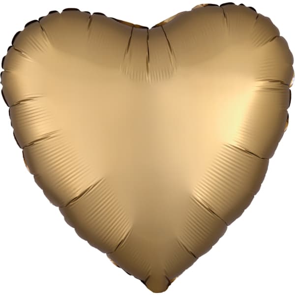Gold silk balon u obliku srca 1