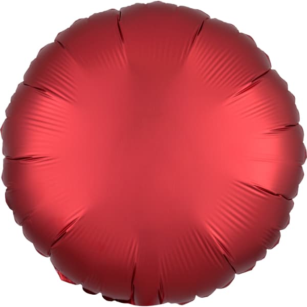 Dark red silk balon u obliku kruga 1