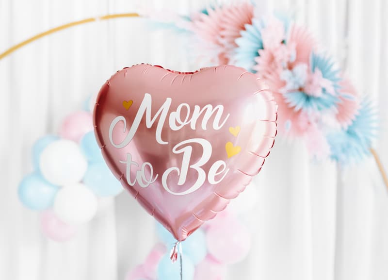 Balon Mom to be rozi 3