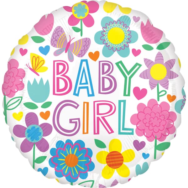 Balon baby girl cvjetni 1