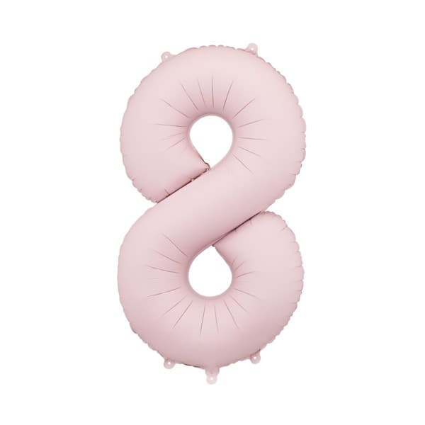 Svijetlorozi balon broj 8 1