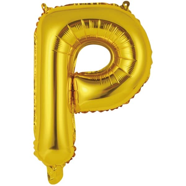 Zlatni balon slovo P 1