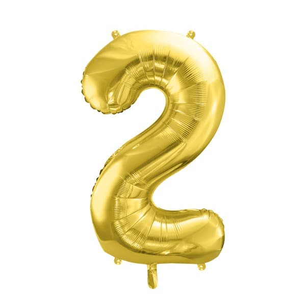 Svijetlozlatni balon broj 2 1