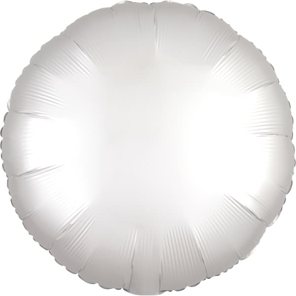 White silk balon u obliku kruga 1