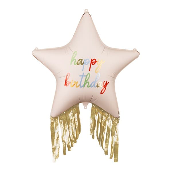 Balon zvijezda HBD sa resicama 1