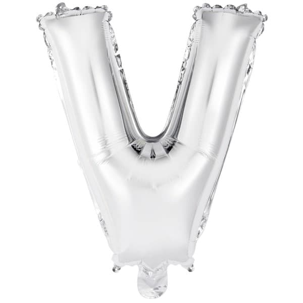 Srebrni balon slovo V 1