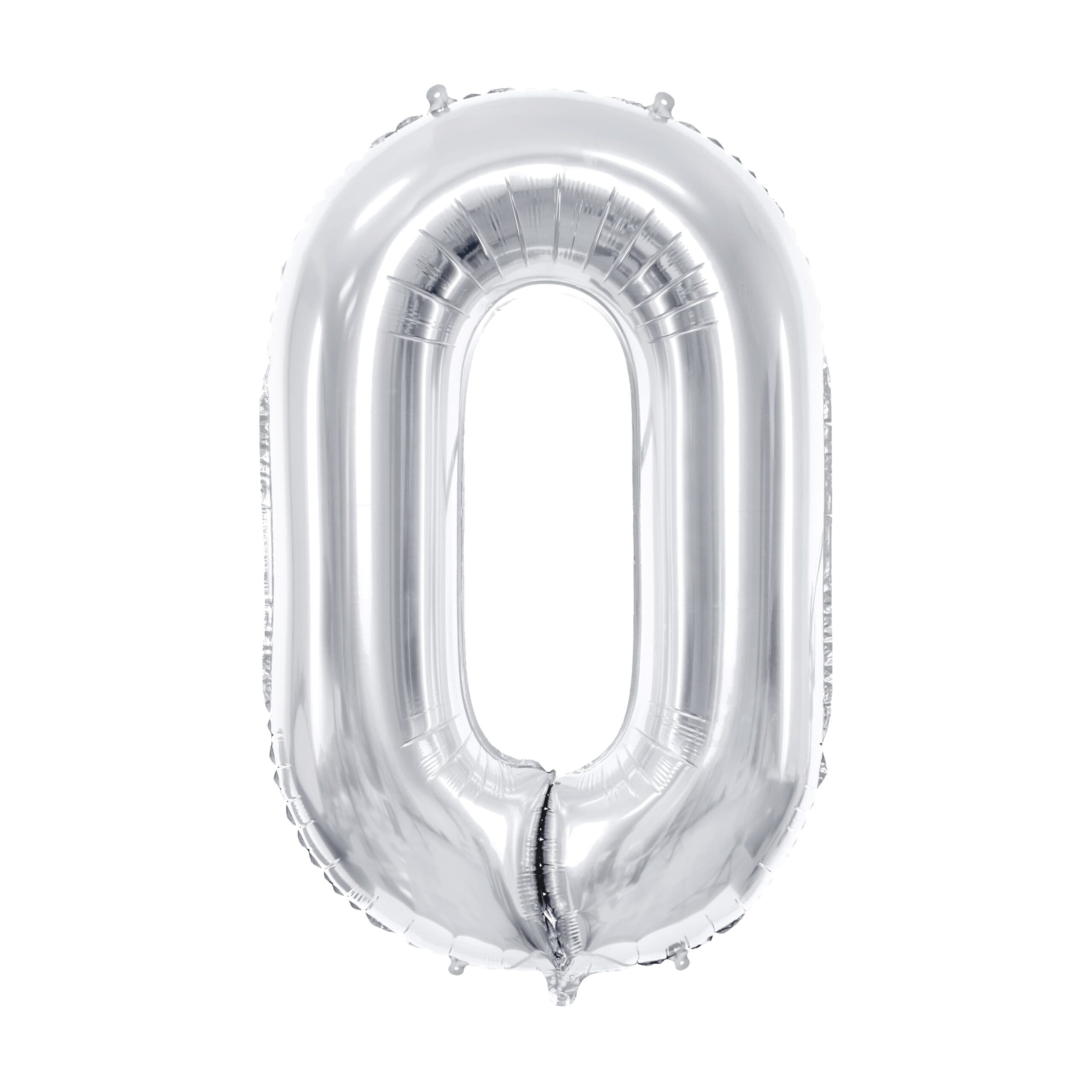 Srebrni veći balon broj 0 1