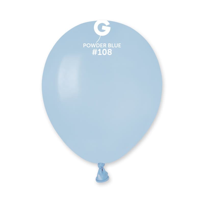 Balon Powder blue 5" 1