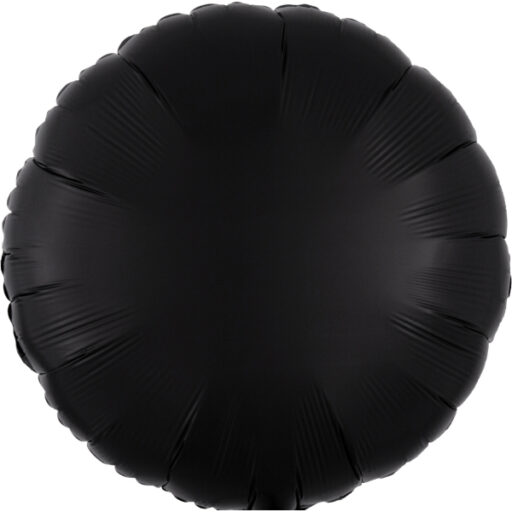 Black silk balon u obliku kruga