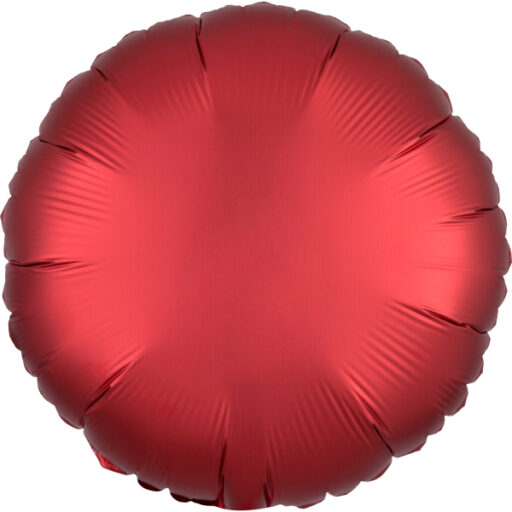 Dark red silk balon u obliku kruga