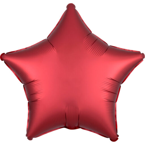 Dark red silk balon u obliku zvijezde