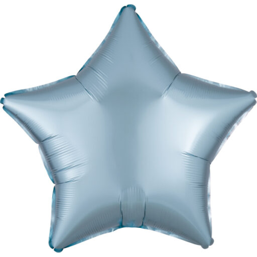 Pastel blue silk balon u obliku zvijezde