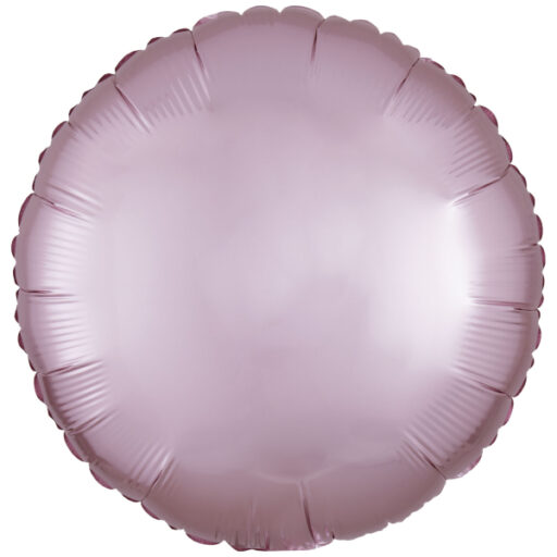 Pastel pink silk balon u obliku kruga